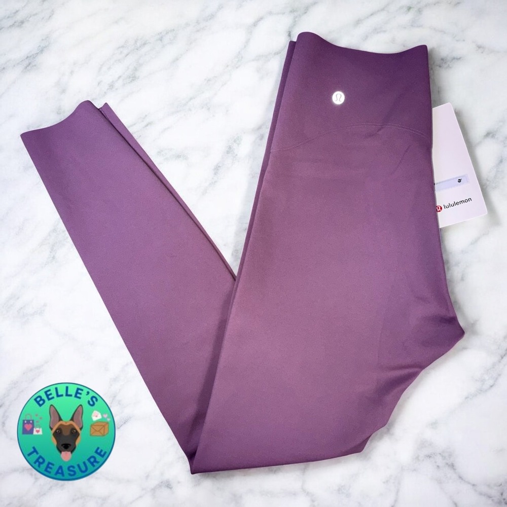 Lululemon Glow Up Super-High-Rise Tight 28" Lavender Lux Slimming Contour Sz 8